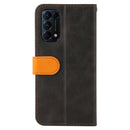 For OPPO Reno5 4G / 5G / Find X3 Lite Business Stitching-Color Horizontal Flip PU Leather Case with Holder & Card Slots & Photo Frame & Lanyard(Orange)