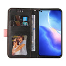 For OPPO Reno5 4G / 5G / Find X3 Lite Business Stitching-Color Horizontal Flip PU Leather Case with Holder & Card Slots & Photo Frame & Lanyard(Pink)