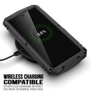 For Samsung Galaxy S21 FE R-JUST Shockproof Waterproof Dust-proof Metal + Silicone Protective Case with Holder(Black)
