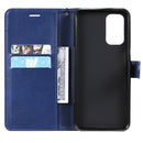 For OPPO A93 5G / A54 5G / A74 5G Solid Color Horizontal Flip Protective Leather Case with Holder & Card Slots & Wallet & Photo Frame & Lanyard(Blue)