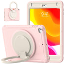 Shockproof TPU + PC Protective Case with 360 Degree Rotation Foldable Handle Grip Holder & Pen Slot For iPad mini 5 / 4(Cherry Blossoms Pink)
