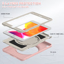 Shockproof TPU + PC Protective Case with 360 Degree Rotation Foldable Handle Grip Holder & Pen Slot For iPad mini 5 / 4(Cherry Blossoms Pink)
