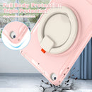 Shockproof TPU + PC Protective Case with 360 Degree Rotation Foldable Handle Grip Holder & Pen Slot For iPad mini 5 / 4(Cherry Blossoms Pink)