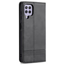 For Samsung Galaxy A22 4G AZNS Magnetic Calf Texture Horizontal Flip Leather Case with Card Slots & Holder & Wallet(Black)
