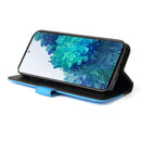 For Samsung Galaxy S20 FE / S20 Lite 5G / 4G Business Stitching-Color Horizontal Flip PU Leather Case with Holder & Card Slots & Photo Frame(Blue)
