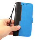 For Samsung Galaxy S20 FE / S20 Lite 5G / 4G Business Stitching-Color Horizontal Flip PU Leather Case with Holder & Card Slots & Photo Frame(Blue)