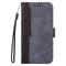 For Samsung Galaxy S21 FE Business Stitching-Color Horizontal Flip PU Leather Case with Holder & Card Slots & Photo Frame(Grey)