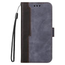 For Xiaomi Poco X3 / X3 Pro / X3 NFC Business Stitching-Color Horizontal Flip PU Leather Case with Holder & Card Slots & Photo Frame(Gray)