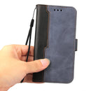 For Xiaomi Poco X3 / X3 Pro / X3 NFC Business Stitching-Color Horizontal Flip PU Leather Case with Holder & Card Slots & Photo Frame(Gray)