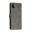 For Samsung Galaxy A22 5G Stitching Style 2-Color Cow Texture Horizontal Flip PU Leather Case with Holder & Card Slot & Lanyard(Gray)