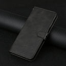For Samsung Galaxy A22 5G Stitching Style 2-Color Cow Texture Horizontal Flip PU Leather Case with Holder & Card Slot & Lanyard(Black)
