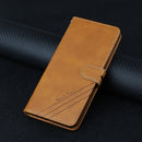 For Samsung Galaxy A22 5G Stitching Style 2-Color Cow Texture Horizontal Flip PU Leather Case with Holder & Card Slot & Lanyard(Yellow)