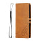 For Samsung Galaxy S21 FE 5G Stitching Style 2-Color Cow Texture Horizontal Flip PU Leather Case with Holder & Card Slot & Lanyard(Yellow)