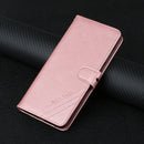 For Samsung Galaxy S21 FE 5G Stitching Style 2-Color Cow Texture Horizontal Flip PU Leather Case with Holder & Card Slot & Lanyard(Rose Gold)
