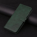 For Samsung Galaxy S21 FE 5G Stitching Style 2-Color Cow Texture Horizontal Flip PU Leather Case with Holder & Card Slot & Lanyard(Green)