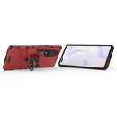 For Honor 50 Pro PC + TPU Shockproof Protective Case with Magnetic Ring Holder(Red)