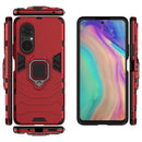 For Honor 50 SE PC + TPU Shockproof Protective Case with Magnetic Ring Holder(Red)