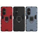 For Honor 50 SE PC + TPU Shockproof Protective Case with Magnetic Ring Holder(Red)