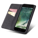 TAOKKIM Retro Matte PU Horizontal Flip Leather Case with Holder & Card Slots For iPhone 7 / 8 / SE 2020(Black)