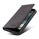 TAOKKIM Retro Matte PU Horizontal Flip Leather Case with Holder & Card Slots For iPhone 7 / 8 / SE 2020(Black)
