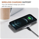 DG.MING M1 Series 3-Fold Multi Card Wallet + Magnetic Back Cover Shockproof Case with Holder Function For iPhone 12 / 12 Pro(Coffee)