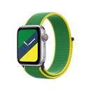 International Series Loopback Watch Bands For Apple Watch Series 8&7 45mm / SE 2&6&SE&5&4 44mm / 3&2&1 42mm(Brazil)