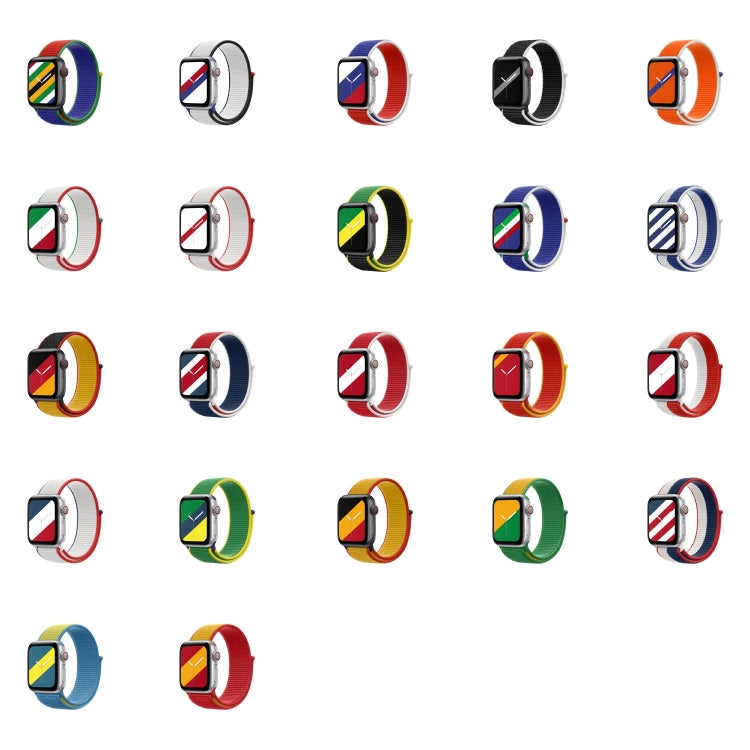 International Series Loopback Watch Bands For Apple Watch Series 8&7 45mm / SE 2&6&SE&5&4 44mm / 3&2&1 42mm(Jamaica)