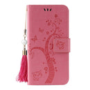 For Huawei P40 Pro Embossed Lucky Tree Horizontal Flip Leather Case with Holder & Card Slot & Wallet & Lanyard(Pink)