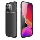 Carbon Fiber Texture Shockproof TPU Case For iPhone 13 Pro Max(Black)