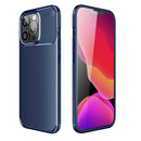 Carbon Fiber Texture Shockproof TPU Case For iPhone 13 Pro Max(Blue)