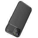 Carbon Fiber Texture Shockproof TPU Case For iPhone 13(Black)
