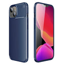Carbon Fiber Texture Shockproof TPU Case For iPhone 13(Blue)