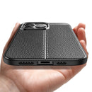 Litchi Texture TPU Shockproof Case For iPhone 13 Pro Max(Black)
