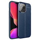 Litchi Texture TPU Shockproof Case For iPhone 13 Pro Max(Blue)