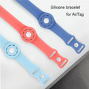 Anti-scratch Shockproof Silicone Bracelet Strap Protective Cover Case For AirTag(Pink)
