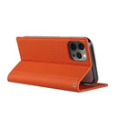 Litchi Genuine Leather Phone Case For iPhone 12 / 12 Pro(Orange)