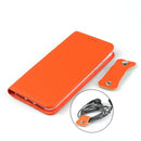 Litchi Genuine Leather Phone Case For iPhone 12 / 12 Pro(Orange)