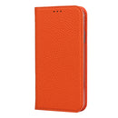 Litchi Genuine Leather Phone Case For iPhone XR(Orange)