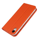Litchi Genuine Leather Phone Case For iPhone XR(Orange)