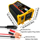 Legend III Generation DC12V to AC110V 6000W Car Power Inverter with LED Display(Black)