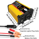 Legend III Generation DC12V to AC110V 6000W Car Power Inverter with LED Display(Yellow)