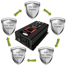 Tang III Generation 12V to 220V 6000W Car Power Inverter with LCD Display & Dual USB(Black)
