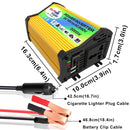 Legend I Generation DC12V to AC220V 3000W Car Power Inverter(Yellow)
