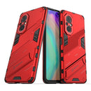 For Honor 50 SE / Huawei nova 9 SE Punk Armor 2 in 1 PC + TPU Shockproof Case with Invisible Holder(Red)