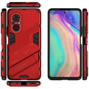 For Honor 50 SE / Huawei nova 9 SE Punk Armor 2 in 1 PC + TPU Shockproof Case with Invisible Holder(Red)