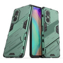 For Honor 50 SE / Huawei nova 9 SE Punk Armor 2 in 1 PC + TPU Shockproof Case with Invisible Holder(Green)