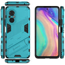 For Honor 50 SE / Huawei nova 9 SE Punk Armor 2 in 1 PC + TPU Shockproof Case with Invisible Holder(Blue)