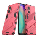 For Honor 50 SE / Huawei nova 9 SE Punk Armor 2 in 1 PC + TPU Shockproof Case with Invisible Holder(Light Red)