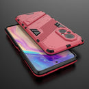 For Honor 50 SE / Huawei nova 9 SE Punk Armor 2 in 1 PC + TPU Shockproof Case with Invisible Holder(Light Red)