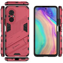 For Honor 50 SE / Huawei nova 9 SE Punk Armor 2 in 1 PC + TPU Shockproof Case with Invisible Holder(Light Red)
